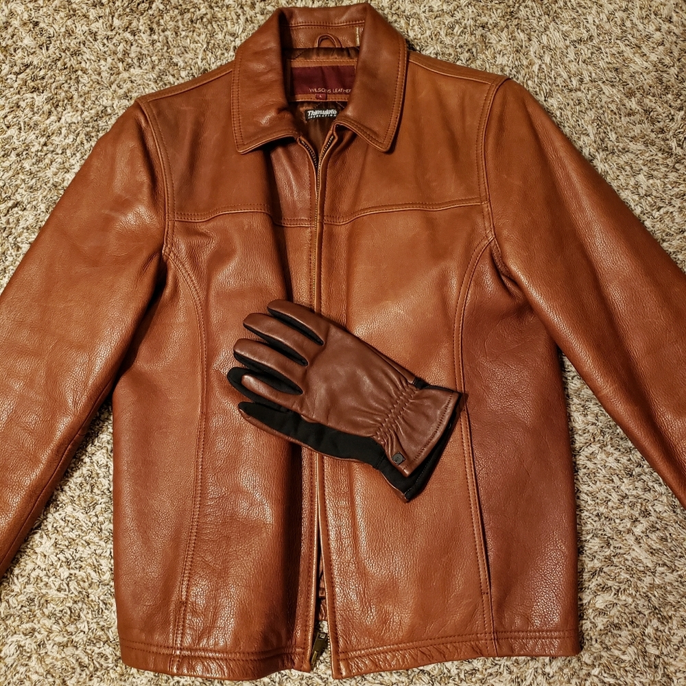 Large Carmel Leather Jacket